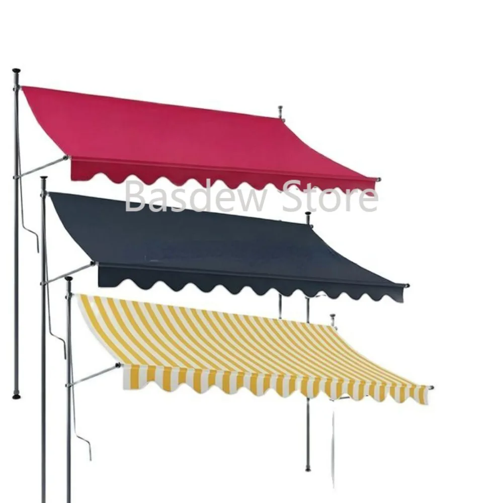 

Folding and retractable upright sunshade balcony, courtyard, canopy, residential rain and sun shading tent