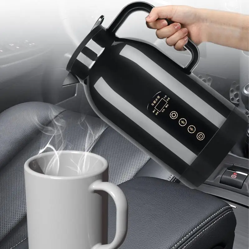 

Car TruckElectric Kettle 1000ml Portable Travel Water Boiler Truck Car Coffee Tea Heating Water Bottle Heated Pot 12V 24V New