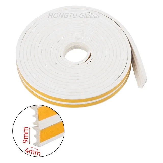 thumbnail image 1 of Cinta adhesiva de espuma de goma para puertas y ventanas, autoadhesiva, resistente al viento, para rellenar juntas de puertas, para evitar colisiones, a prueba de sonido, 1 of 5