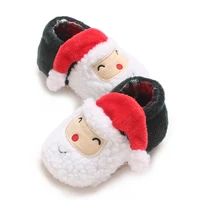 0-18Months Newborn Boys and Girls Christmas Baby Shoes Toddler First Walkers Soft Bottom Infant Flats Warm Snow Boots 3