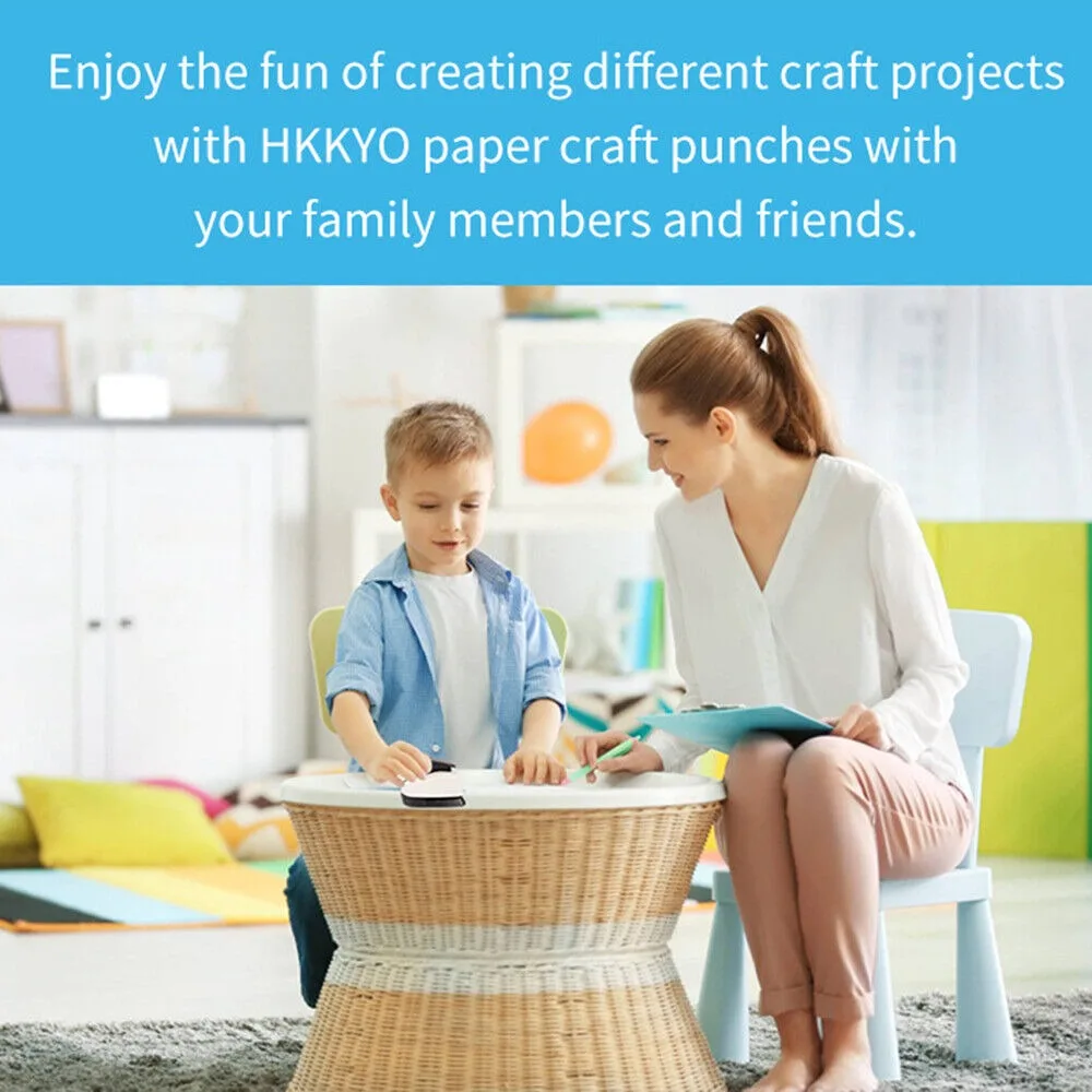 Multiple Sizes Hole Puncher New Circular Hole Shape Labor-saving Design Punch ABS+alloy Circular Embosser EVA Chip