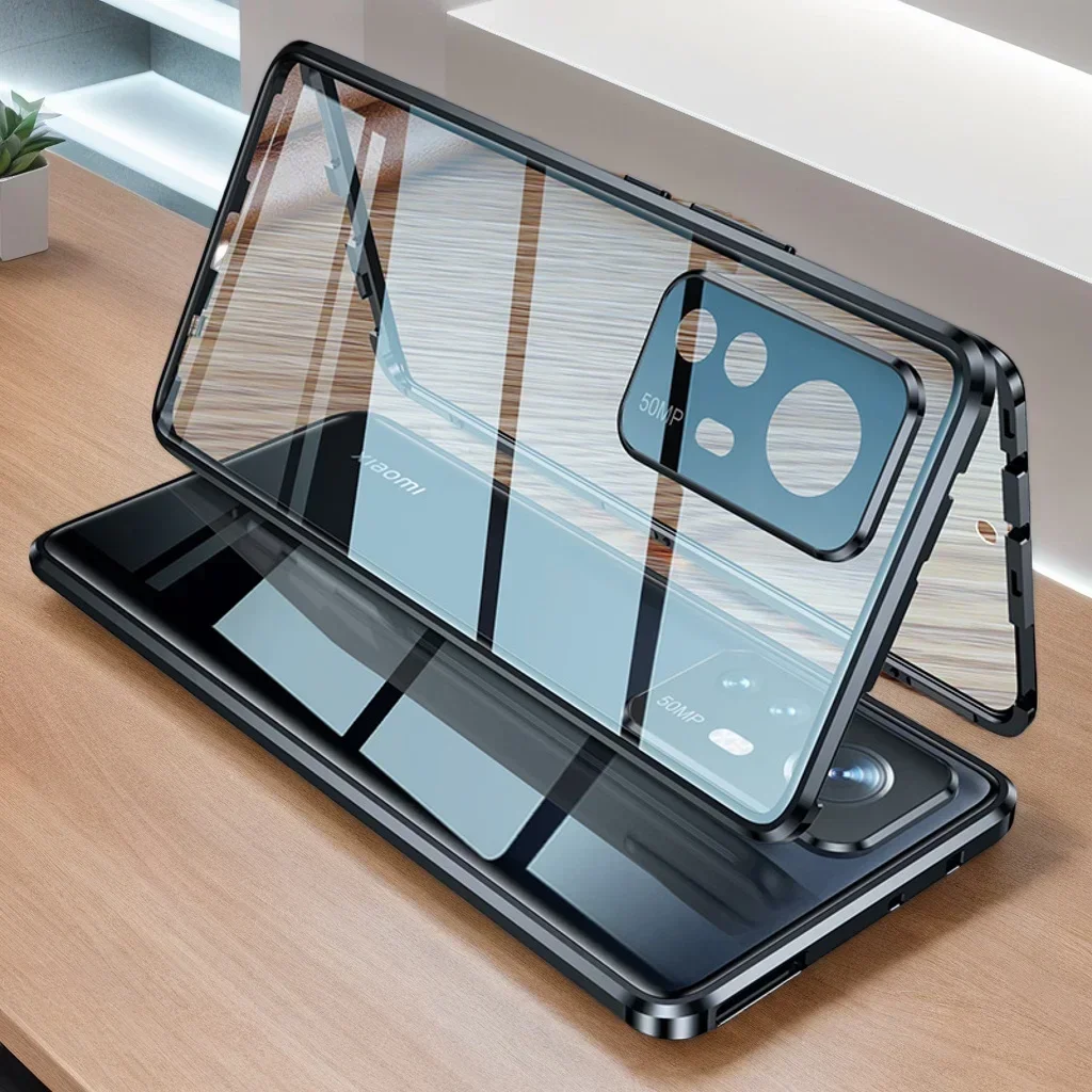360° Full Body Magnetic Phone Case with Double-Sided Glass and Shockproof Protection