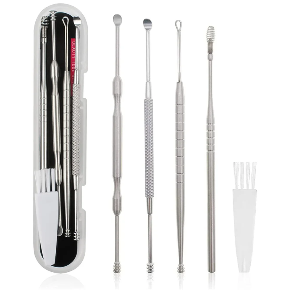 Ear Wax Remover Cleaning Kit Pickers Ear Pick Earwax Cleaner Curette Spoon Care Removal Tool for Baby Adults Ear Care Set images - 6