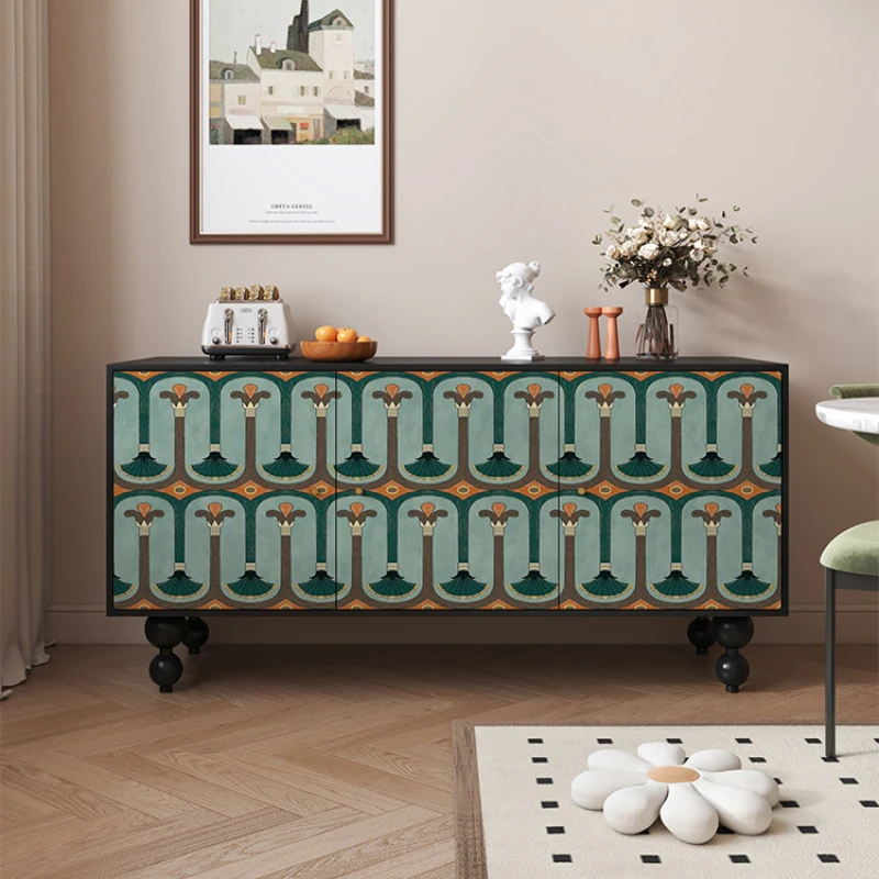 

-Functional Cupboard Room Decoration Locker Living Room Solid Wood Sundries Storage Sideboard