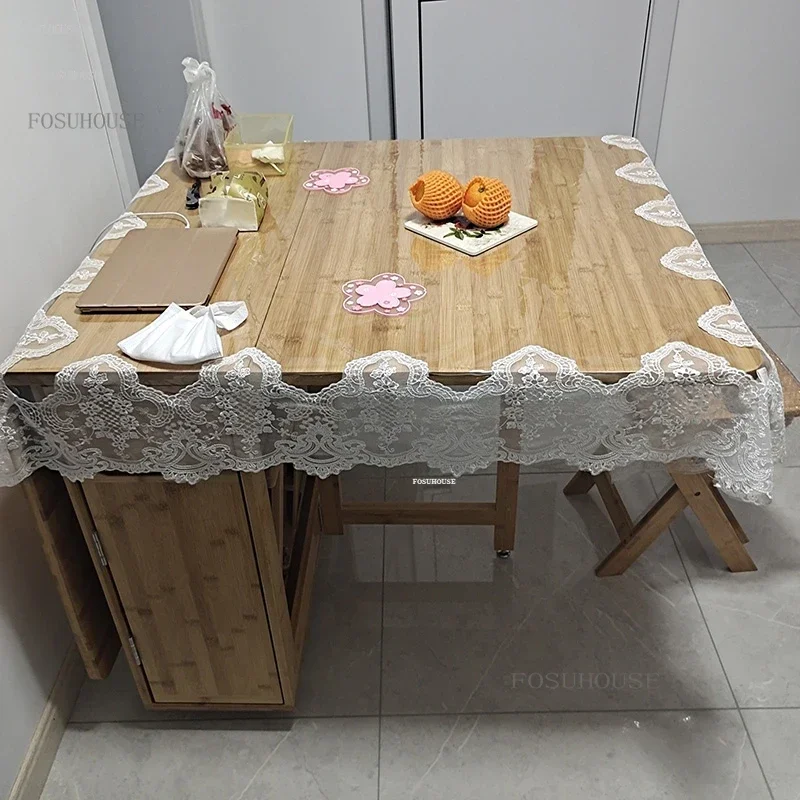 Folding Solid Wood Dining Tables Detachable Rectangular Dining Table Small Apartment Wall Table Home Kitchen Bc d