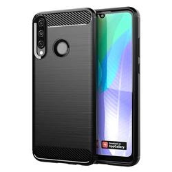 Versatile Silicone Phone Case Cover - Sleek and Durable Protection for Huawei Y7 2019 (Black)