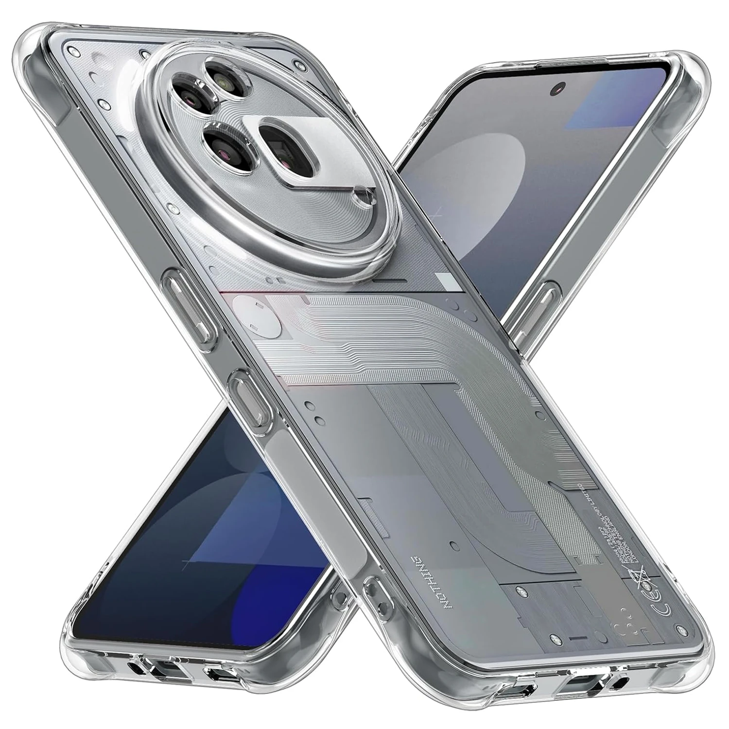 Gradient Airbag TPU Shockproof Protective Case Cover
