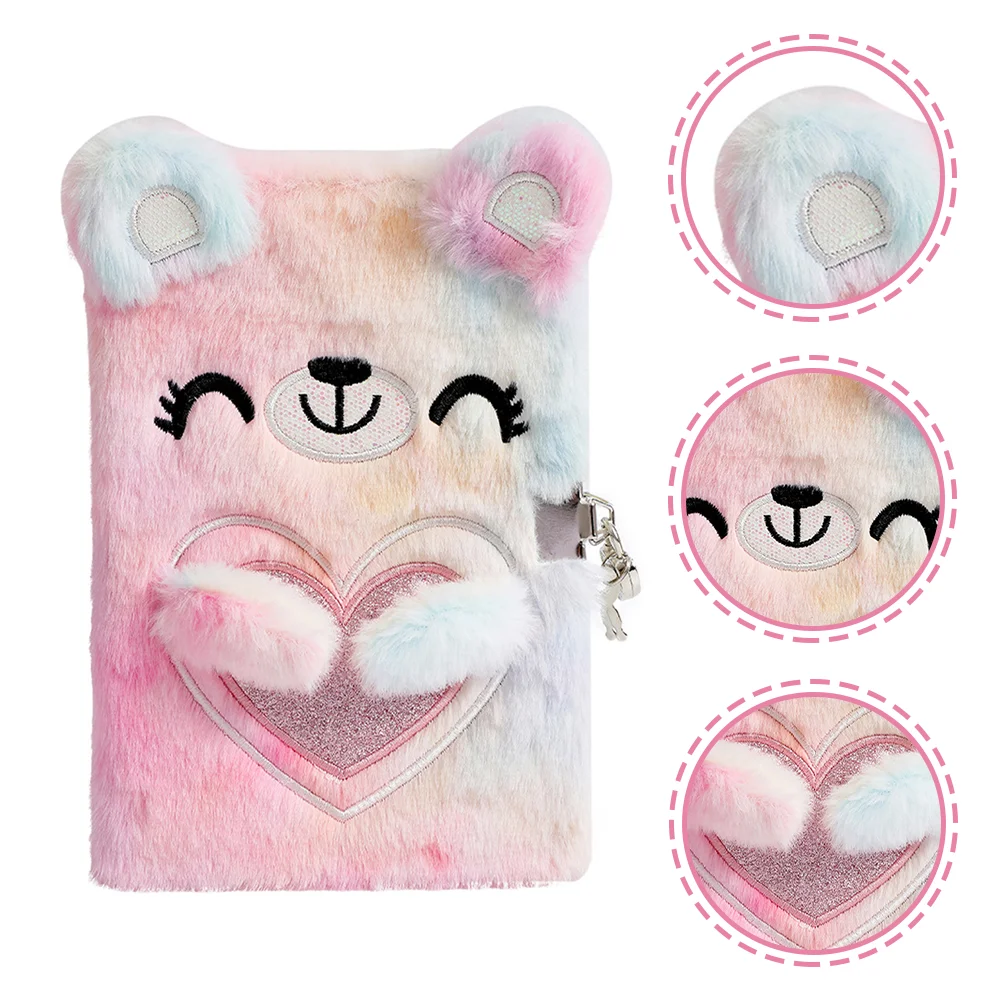 

Kids Notepad Journal Notepad Plush Cover Notepad Birthday Gift Girls Notepad Diary Notepad Cartoon Notepad for Kids Girls