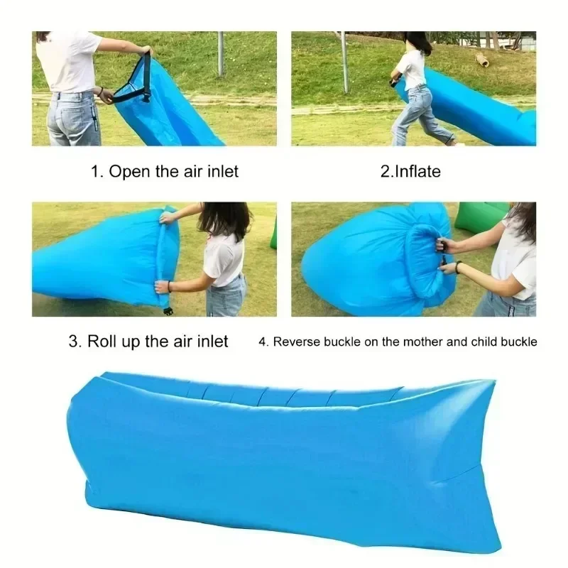 New Hot Outdoor Tik Yin Network Red Air Lazy Inflatable Sofa Bag Portable Camping Sofa Mattress Music Festival Concert Recliner
