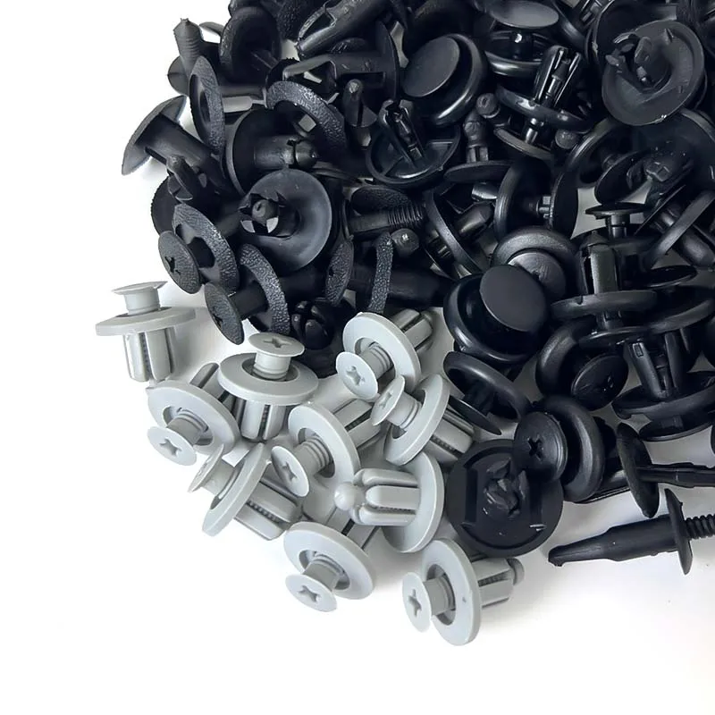 Sujetadores De Tornillo Para BMW - Pack De 50 Unidades, Color Negro, 6x19 Mm, Ideales Para Guardabarros Y Parachoques