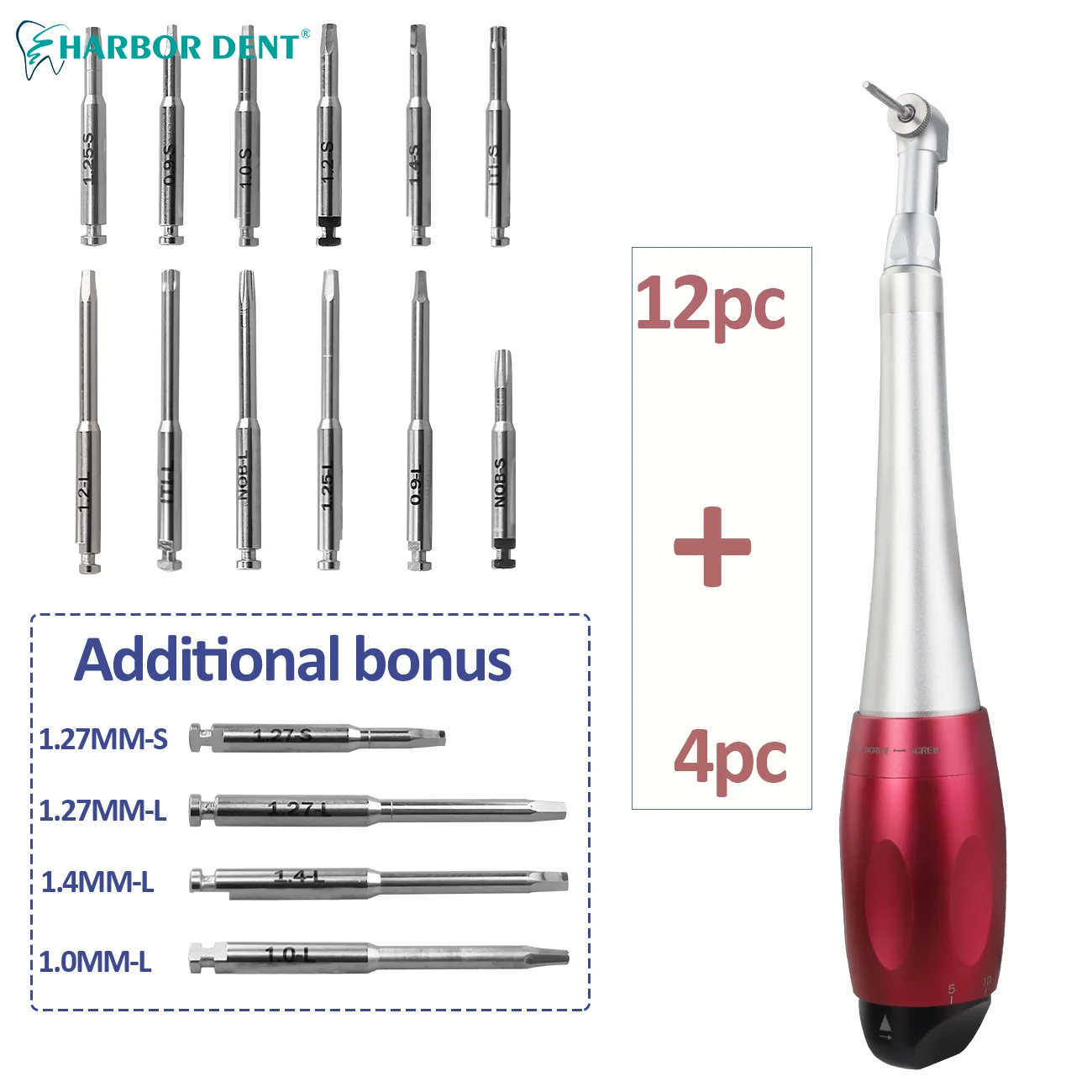 Llave Dinamom&eacute;trica De Implante Dental Universal 10-70NCM Con Controla Y Llave 14 Controladores