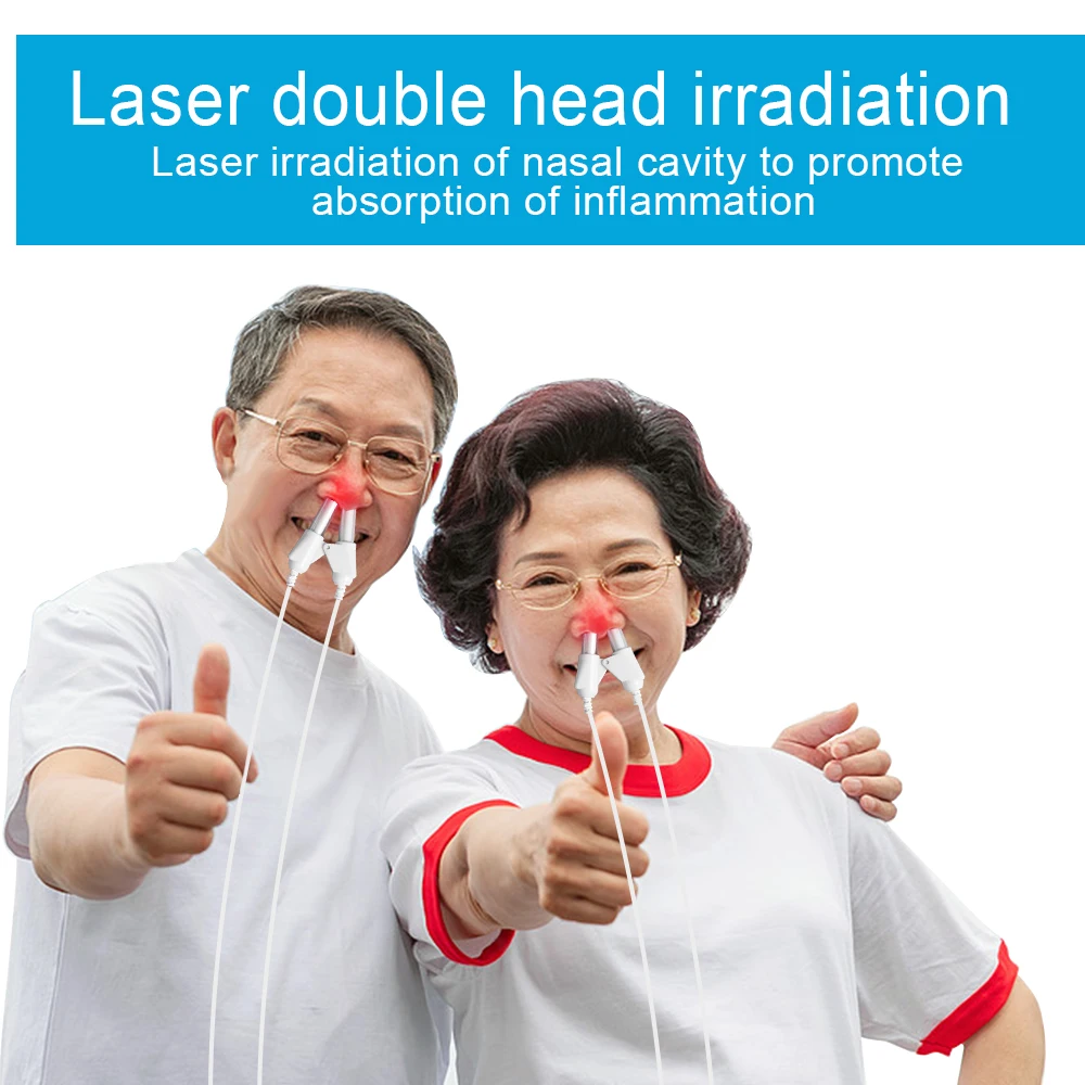 Tinnitus Laser Therapy Irradiation Earplug Otitis Media Deafness Nose Laser Physiotherapy Rhinitis Sinusitis Treatment Device images - 6