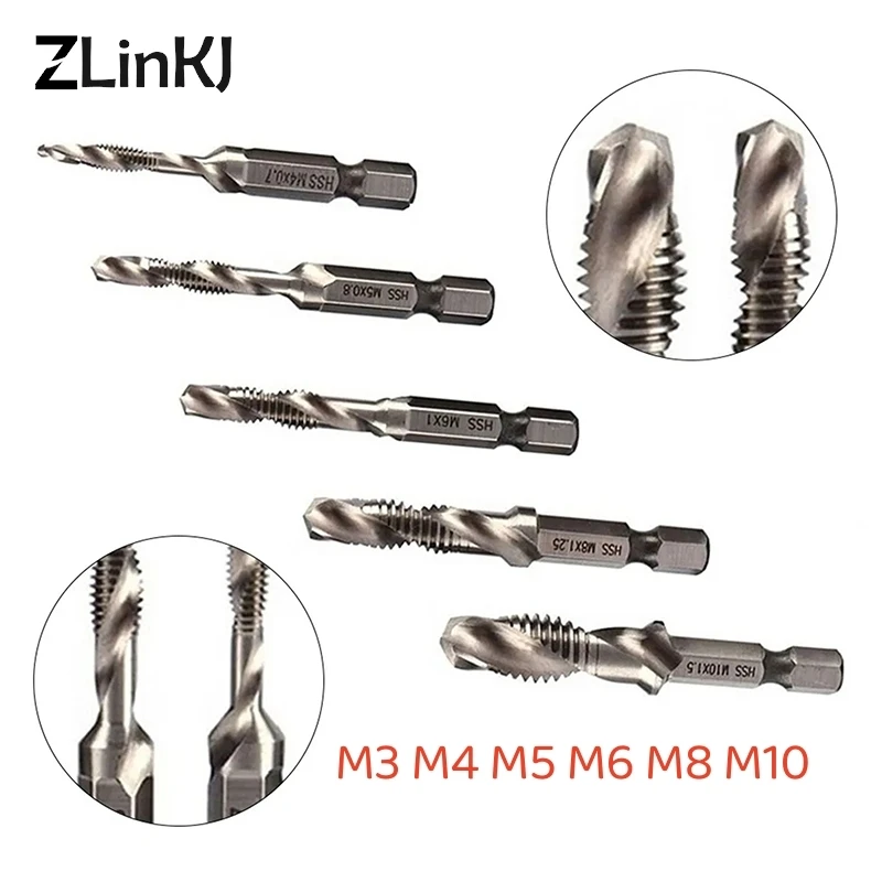 

Фрезы для винтового крана, набор фрез из быстрорежущей стали с комбинированным метрическим наконечником для зенковки