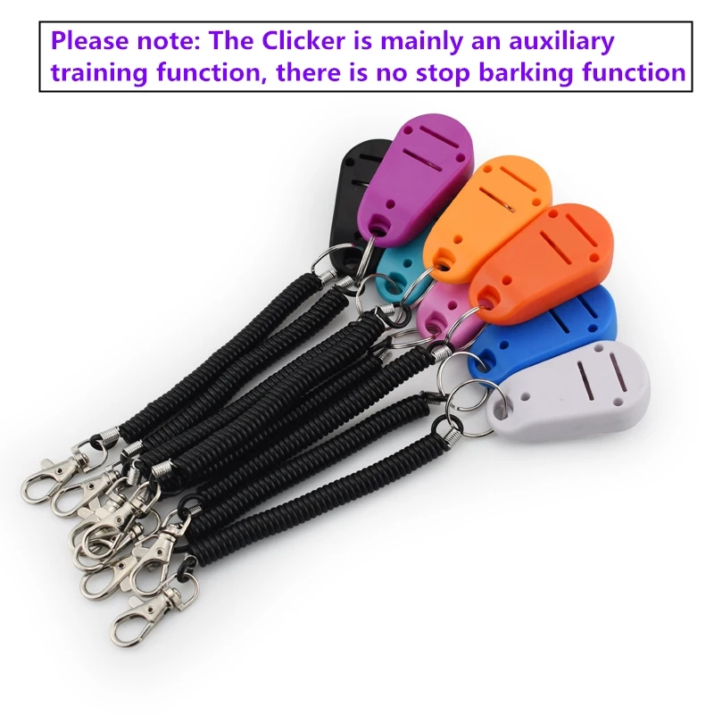 Dog Cat Pet  Training Clicker With Wrist Strap Training Supplies For Dogs Cats Pet Training Clicker Dog Supplies Dog Trainings