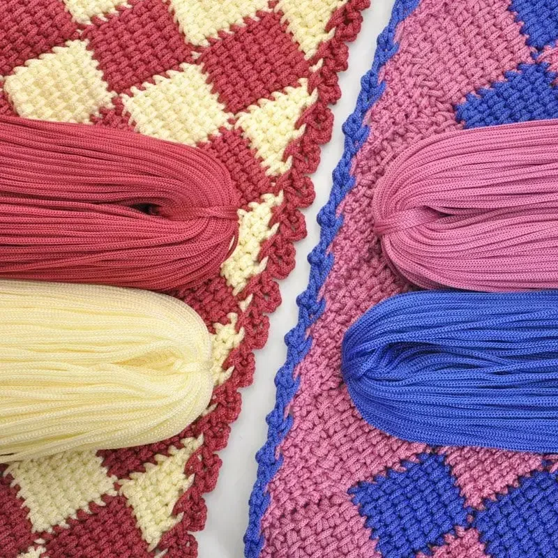 3mm Color Nylon Cord Thread Crochet Hollow Line Macrame DIY Hand-Woven Bracelet Braided Handicrafts/Shoes 200M/Lot macrame string