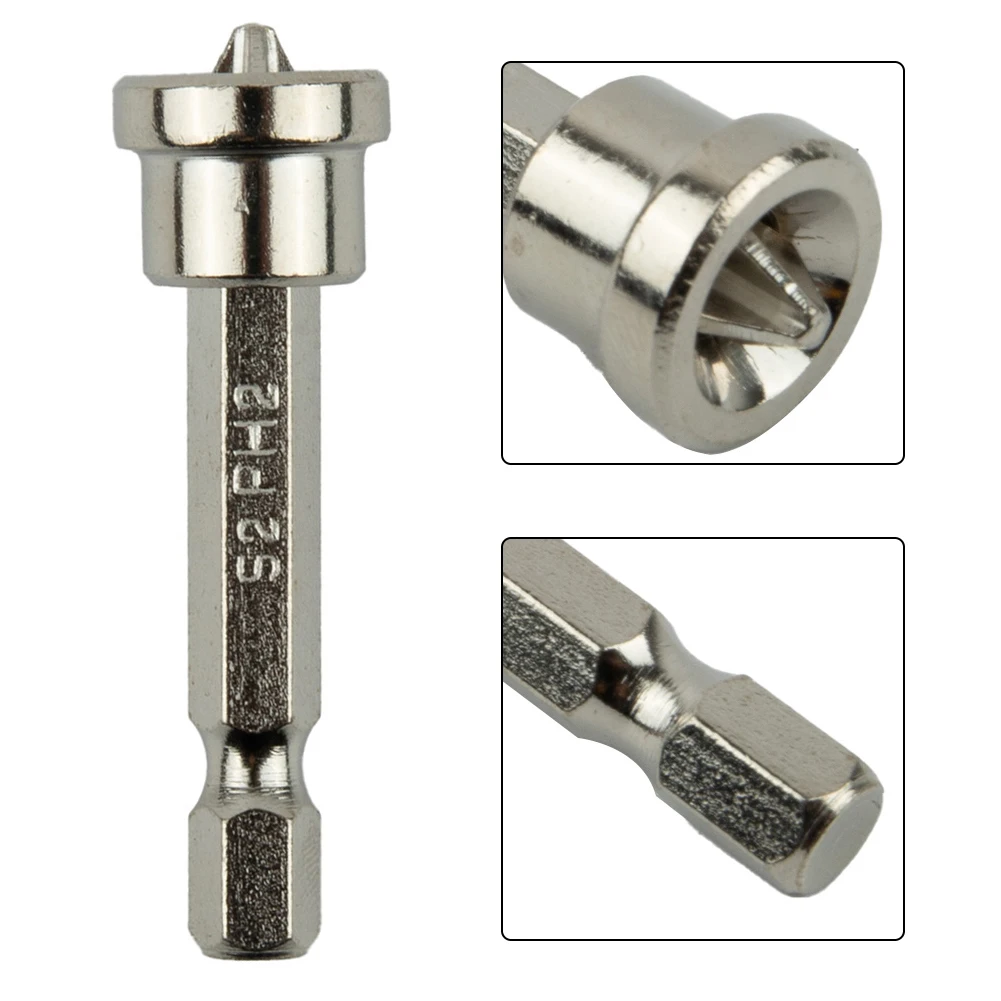 12-teiliges Trockenbau-Bit-Set: 10x 50 Mm PH2-Bits + 2x Magnetische Verlängerungen – Für Gipskarton-Schrauben
