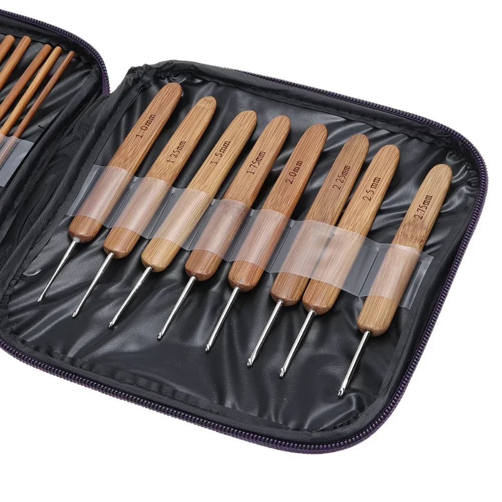 Delysia King Bamboo Crochet Hoot Set crochet kit crochet hooks