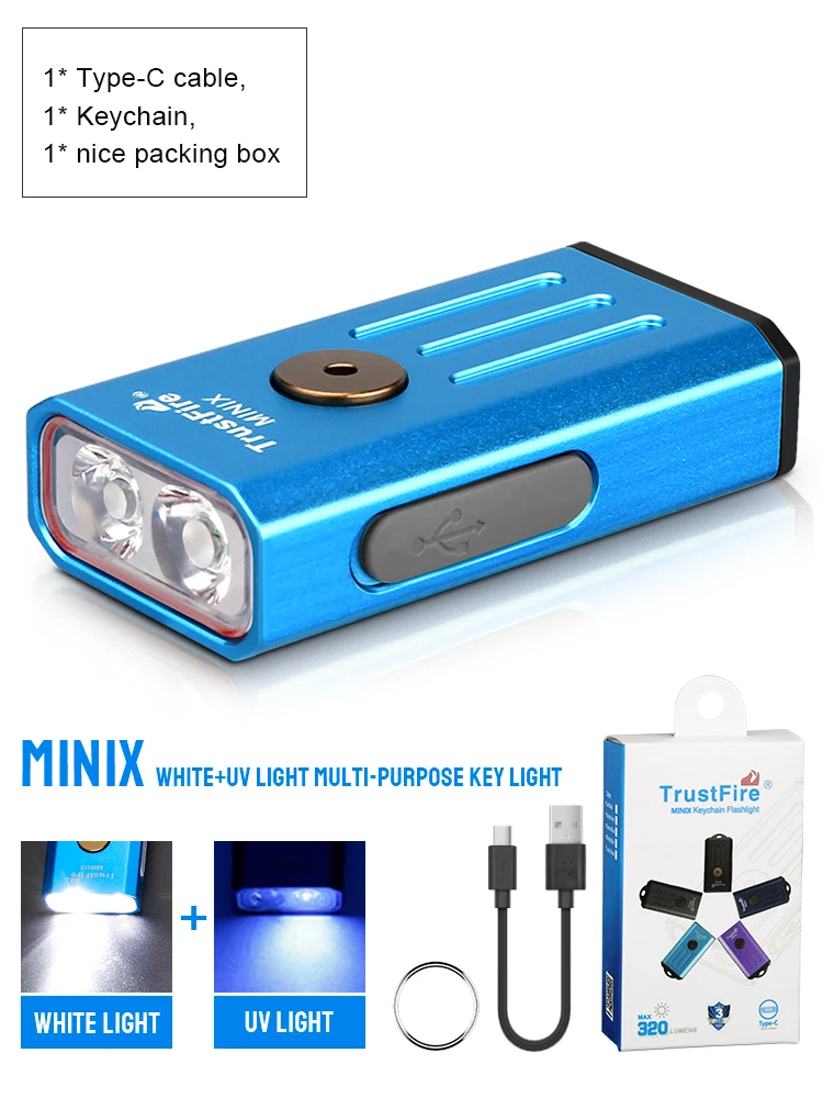 Trust Fire MINI FLASHLIGHT　MINI-06 5本セット Trustfire MINIX5 EDC Flashlight Rechargeable Led Flashlights