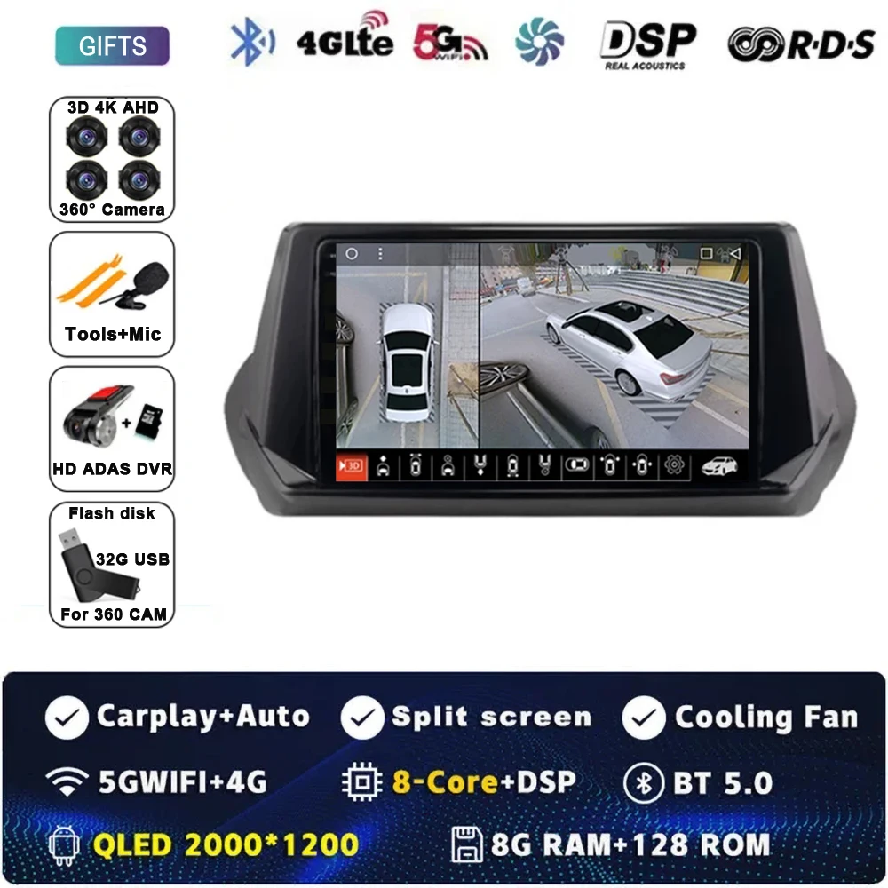 2K 8G-128G 360 DVR
