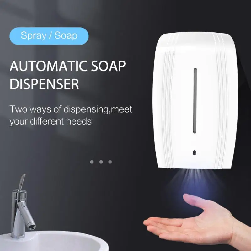 

Automatic Soap Dispenser Hand Disinfection Wall-mounted Sensor Mist Spray Large Capacity Sprayer Office Home Accessories