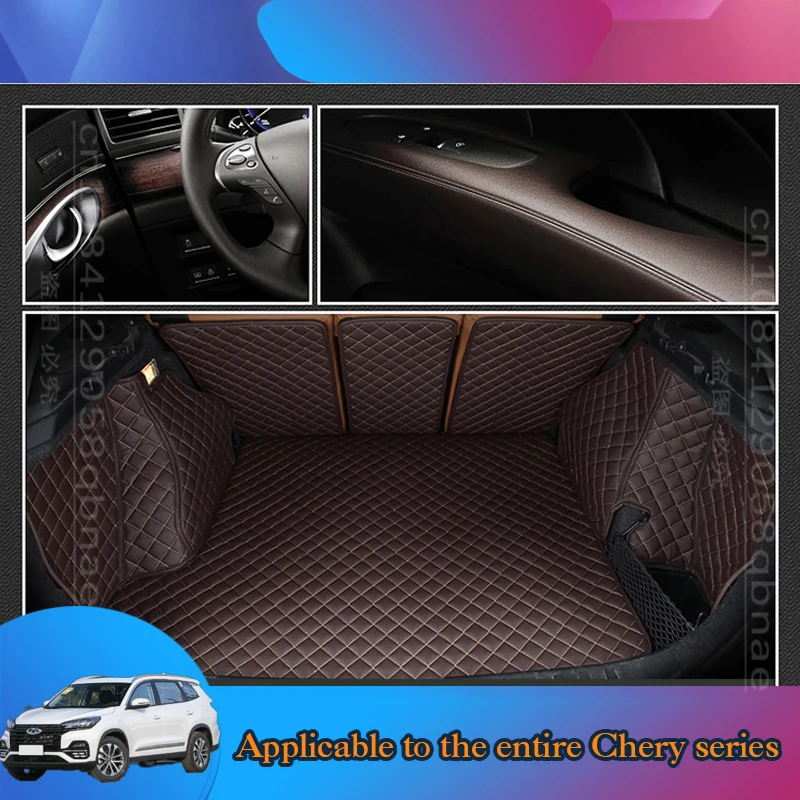 

WZBWZX Luxury Custom Car Trunk Mat For Chery All Models QQ3 QQ6 Ai Ruize A3 Tiggo X1 QQ A5 E3 V5 EQ1 Tiggo E5 A3 Car-Styling