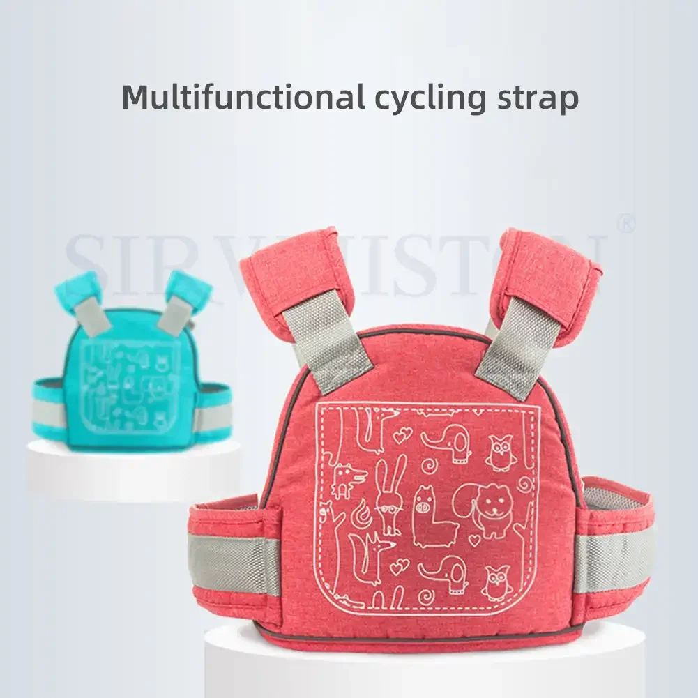 Cartoon Kid Motorcycle Seat Belts Universal Safety Belt Adjustable Antidrop Protection Electric Bike Cute Baby Accessories Strap