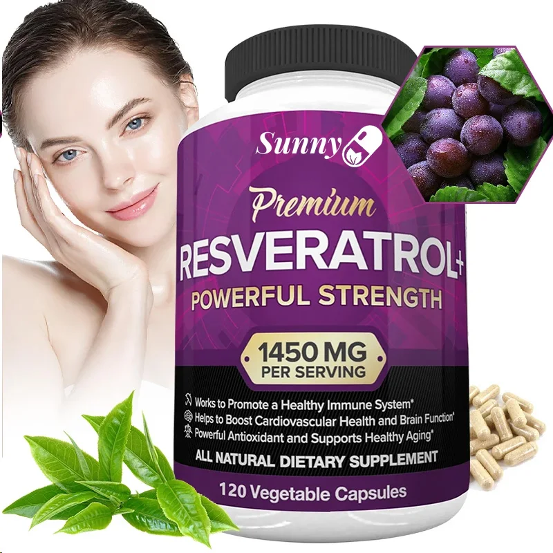 Nad+ Resveratrol Supplements Nutrivein Premium Resveratrol 1450 Mg 120 Capsules Antioxidant Supports A Healthy Immune System