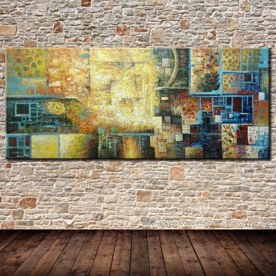 

Hand Made Abstract Oil Painting On Canvas,Modern Art Decorative Painting Living Room Wall Paintings Colorful Fashion Iridescence