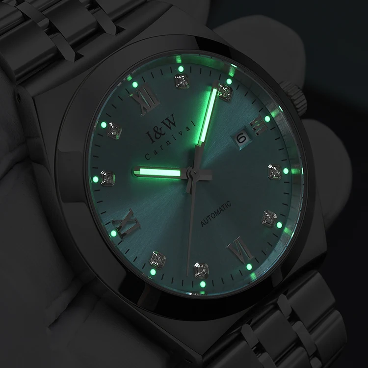 Carnival Men Automatic Watch 42MM Luxury Mechanical