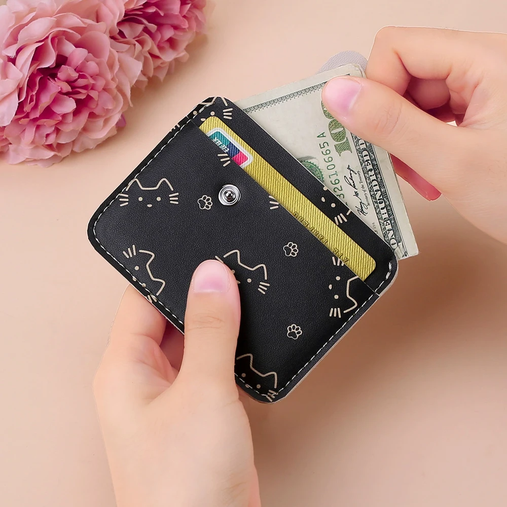 Charming Cartoon Card Holder for Women - Large Capacity, Portable & Multifunctional