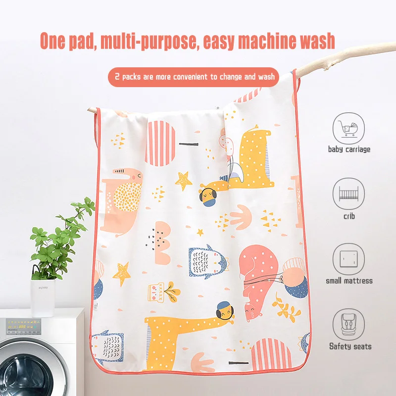 Large Size Baby Waterproof Diaper Changing Mat Reusable Diapers For Newborns Washable Mattress Pad Breathable Baby Diaper Bags diaper changing pad diaper changing mat