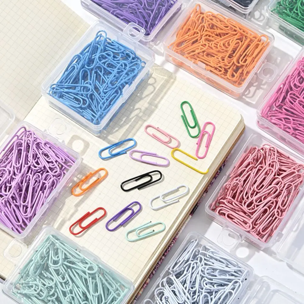 50PCS 파일 홀더 크리 에이 티브 금속 종이 클립 합금 바인딩 책갈피 클립 컬러 바인더 클램프 바인딩