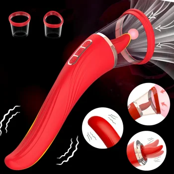 Suction Vibrator for Women – Tongue Licking, Clitoral & G-Spot Design | UAE Delivery Only (VIP63)