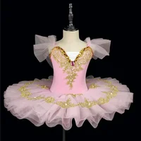 Robe d'été pour filles, tenue de Ballet élégante, Costume de danse pour enfants, tenue de scène pour enfants, vêtements Tutu pour bébés 2