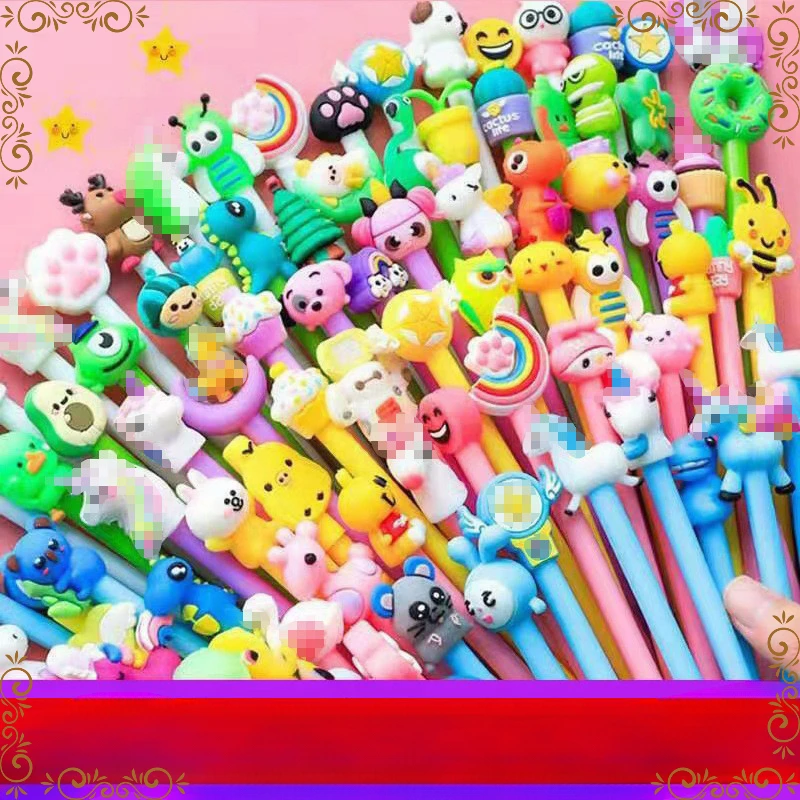 

Wholesale Cartoon Cute Neutral Pen Creative Student Stationery Supplies Small Prize Gift Kawaii