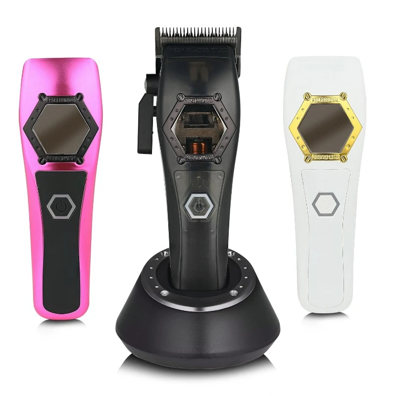 Instinct Professional IN2 Vector Motor Cordless Hair Clipper with Intuitive Torque Control, 3 Modular Lids