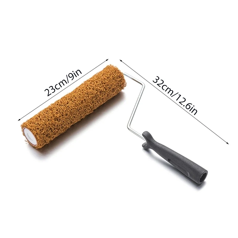 편리한 도구 9인치 텍스처 패턴 롤러 브러시 벽 브러시 퍼티 롤러 드라이월 컴파운드 롤러 벽 장식 브러시