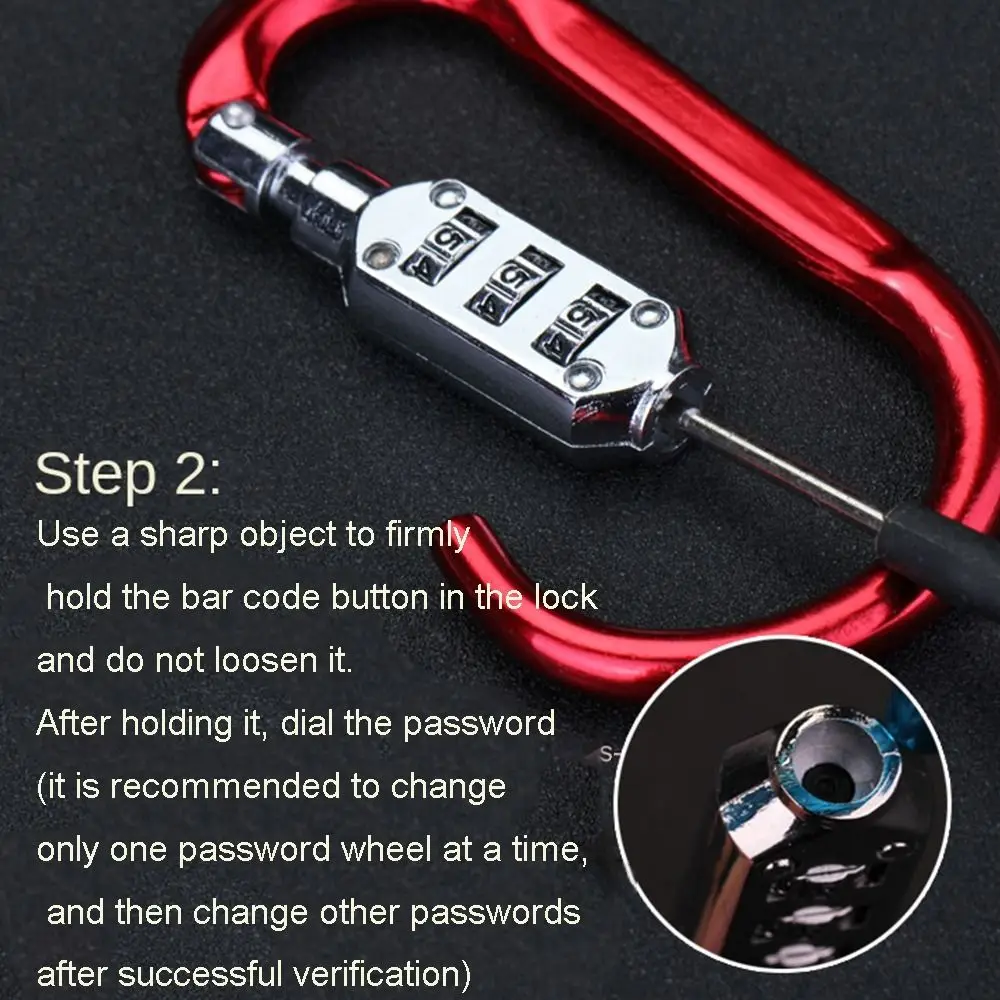3 Digit Dial Combination Code Number Lock Padlock For Luggage Zipper Bag Backpack Handbag Suitcase Drawer Outdoor Durable Locks