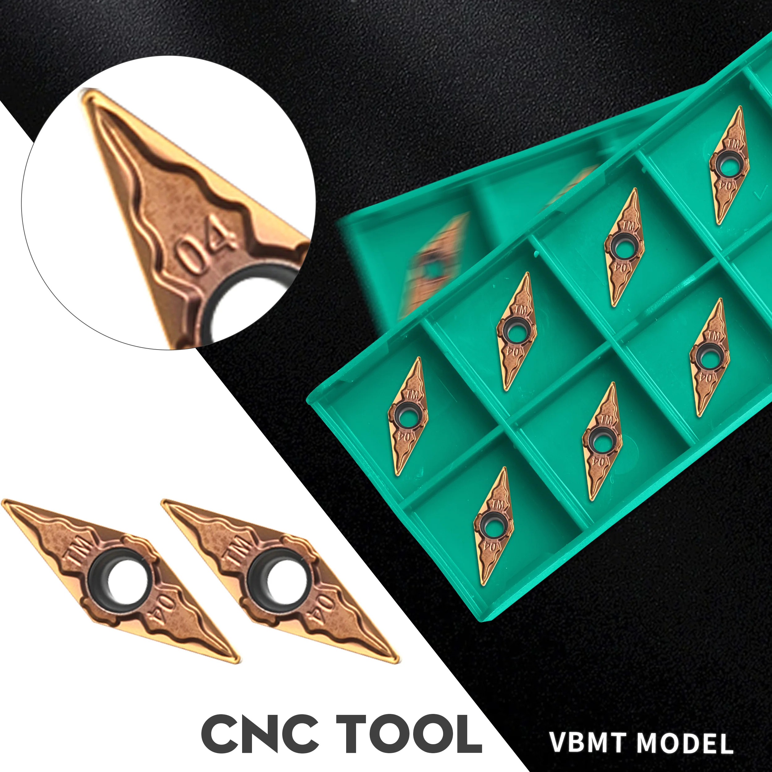 

VBMT110304 TM NK7225 Carbide Insert VBMT110308 TM NK7225 High Quality Cutting Insert CNC Lathe Tool Turning Tool Stainless Steel
