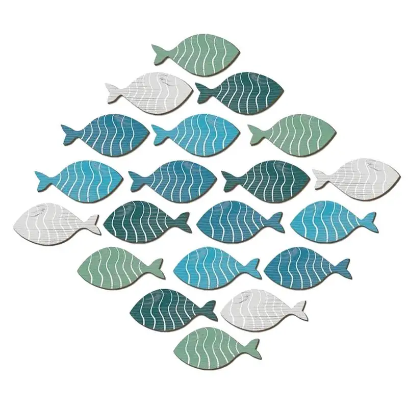 

Fish Wall Decor 20 Pieces Nautical Wall Sculpture Beach Wall Decor Funny Nautical Wall Decor Ocean Theme Decor For Bathroom