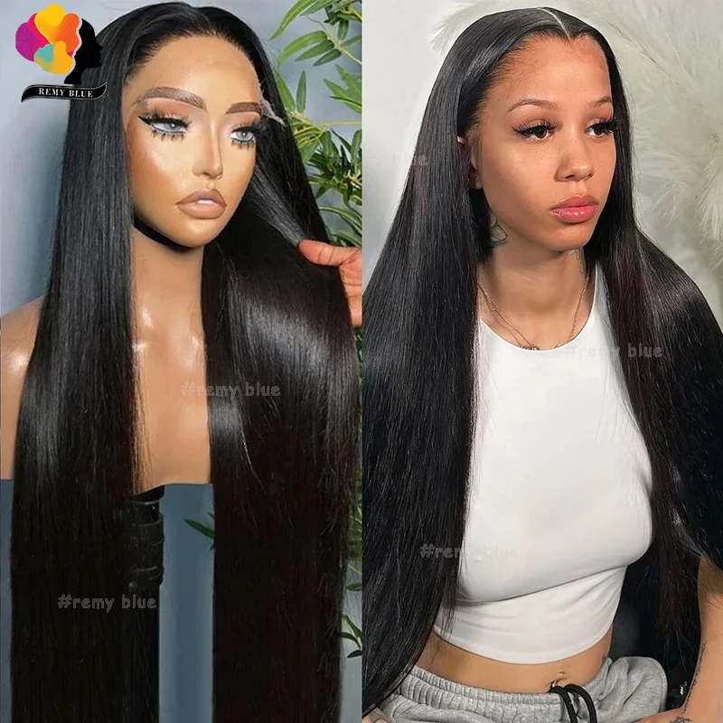 

13x6 30 32 Inch Straight Lace Frontal Human Hair Wigs for Black Women 180% Density 13x4 Deep Part Lace Front Wig Pre-Plucked