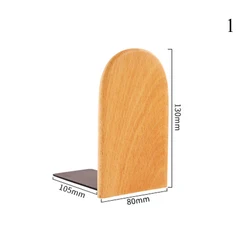 Nature-Inspired Wooden Bookends: Stylish Desk Organizer and Storage Solution (1)