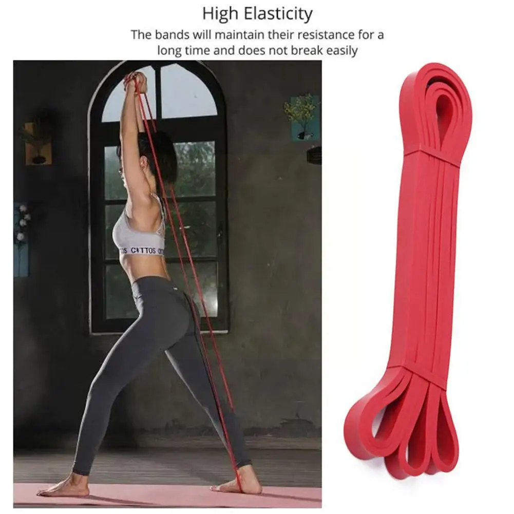 Fascia Di Resistenza In Lattice Nero – Carico 10-30 Kg, Lunga 208 Cm – Per Allenamento Forza, Trazioni, Crossfit E Potenziamento Muscolare