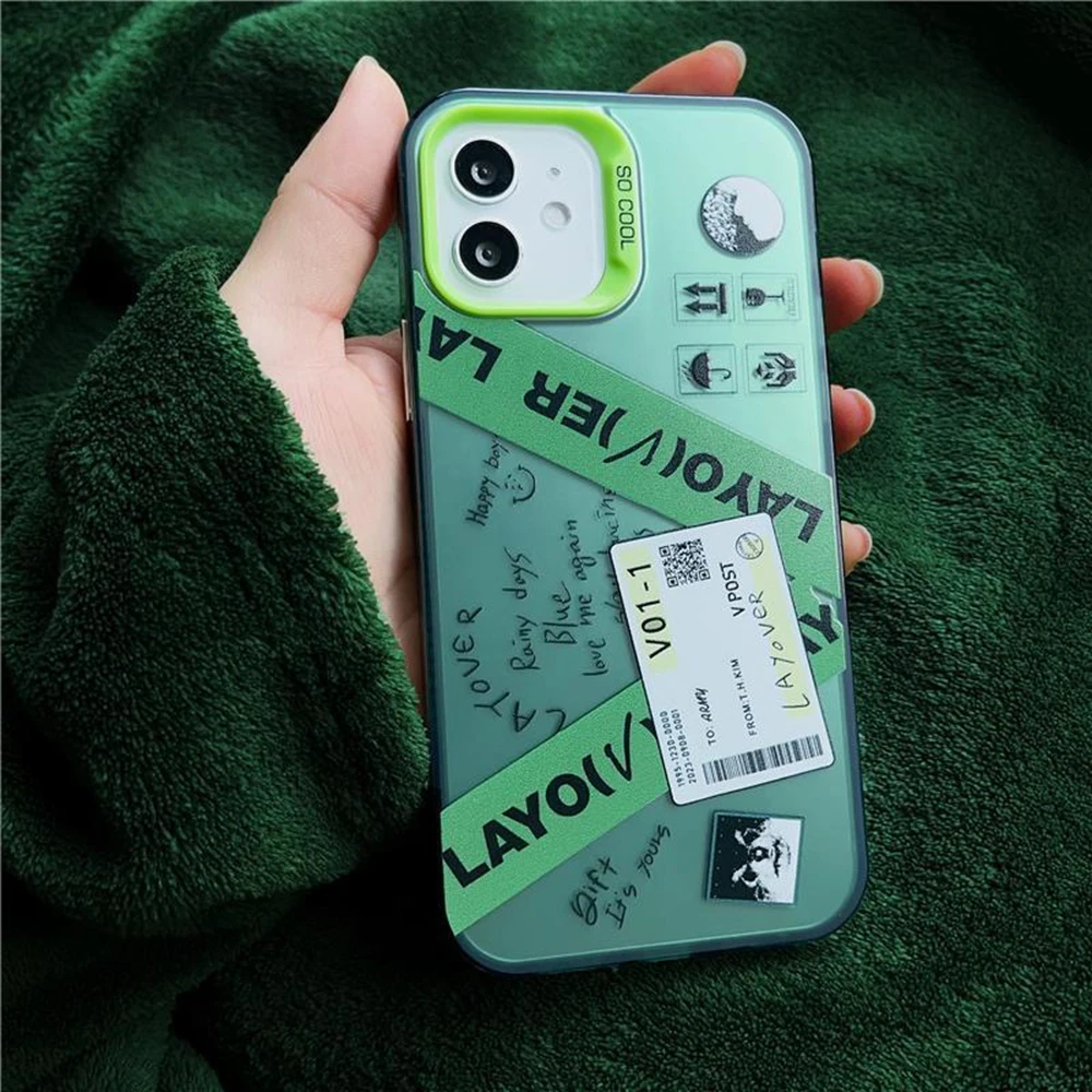 V LAYOVER TaeHyung Anti-Fall Matte Phone Case