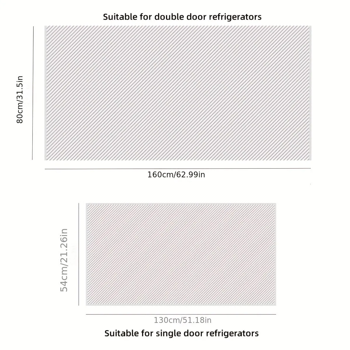Keep Your Refrigerator Washing Machine Clean Dust-Free Dust Cover With Pockets 1Pc