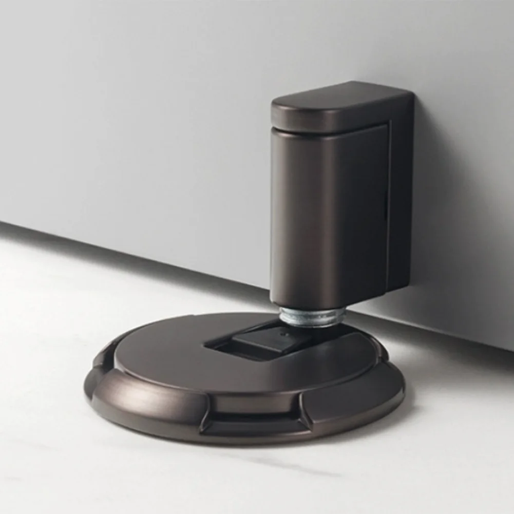 

Zinc Alloy Door Stop Household Adjustable Door Stopper Collision Avoidance Windproof Doorstop Home Reduce Closing Noise 60x34mm