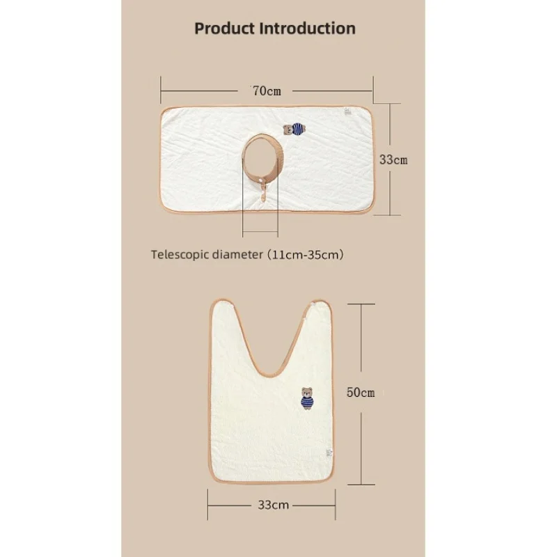 Kids Washcloth Bibs Baby Coral Velvet Saliva Towel Napkin Children Face Wash Scarf Brushing Teeth Anti-Splash Waterproof Bib