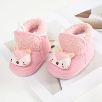 Infant Baby Snow Booties Cartoon Animal Winter Warm Boots Newborn Girls Boys First Walkers Toddler Kids Soft Sole Shoes 0-18M 2