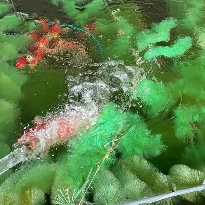 New 1PC Fish Spawning Koi Pond Breeding Laying Eggs Rope Brush Pet Supplies Tool Fish Pond Filter Hatching Grass Brush