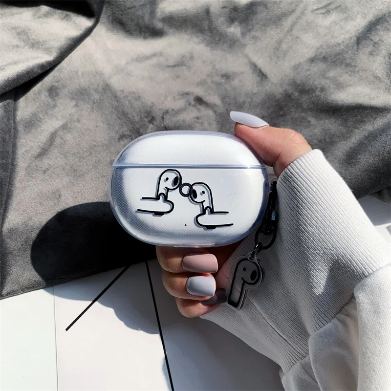 Custodia Per Auricolari In Cartone Animato Per Beats Studio Buds Custodia Trasparente Per Auricolari Carini Per Beats Scatola Di Ricarica Beats Buds C